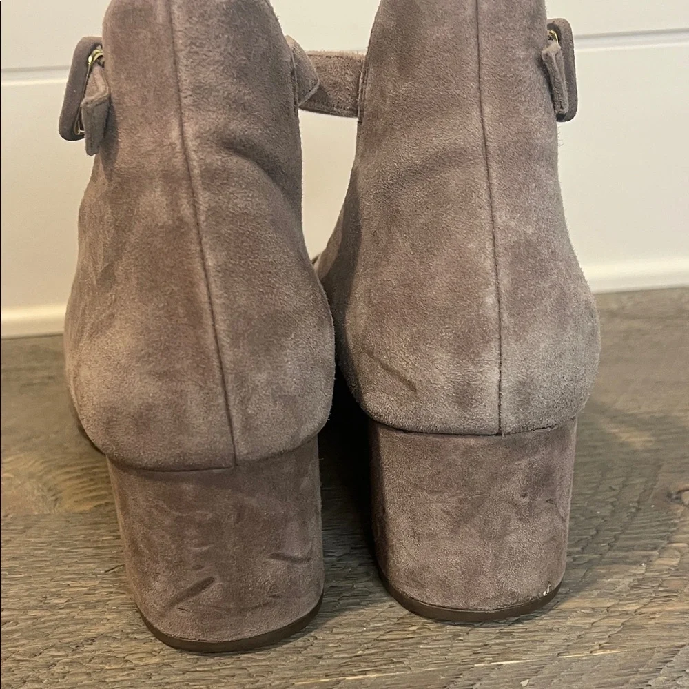 ROCKPORT Taupe suede/nubuck Novalie ankle strap pump. Comfort brand! Size 10 - Picture 5 of 8